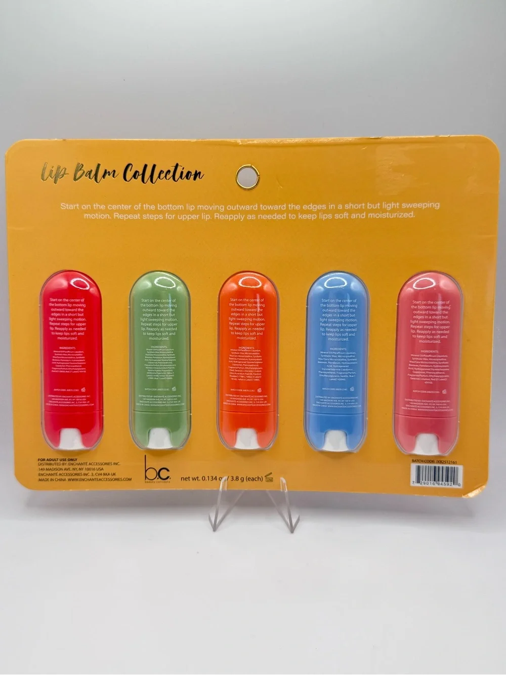 Summer Fun Beauty Concepts Lip Balm Collection 5-Piece Set
